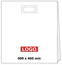 Obrázky: Taška LDPE páskové držadlo 40*46cm s potiskem 1/0