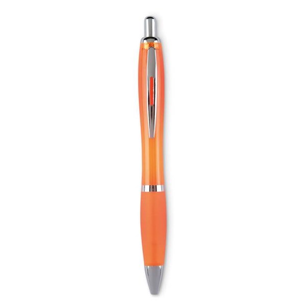 Obrázky: Elegantní oranžové kuličkové pero OKAY - MN
