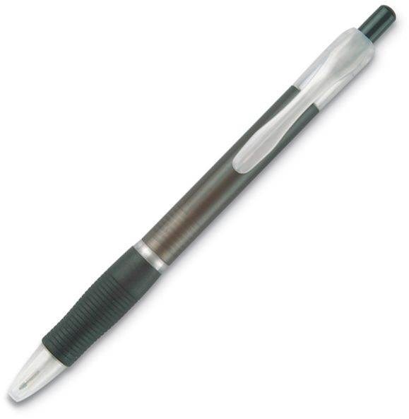 Obrázky: Transparentní šedé pero s gumovým úchytem - ČN
