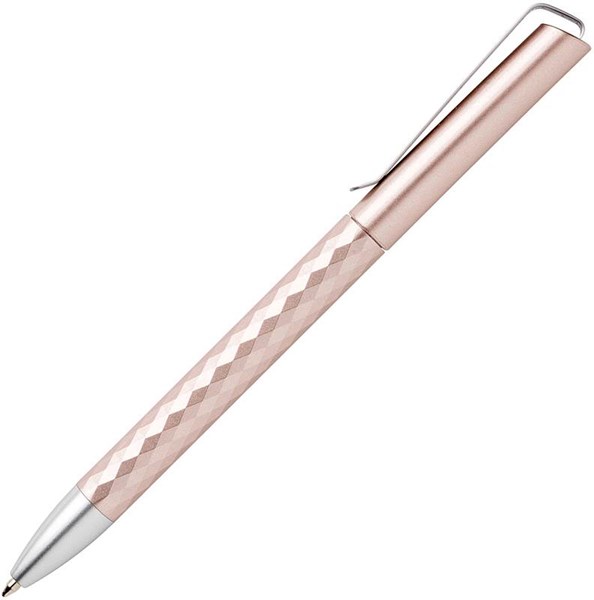 Obrázky: Plastové pero s kovovým klipem, růžové, Obrázek 3