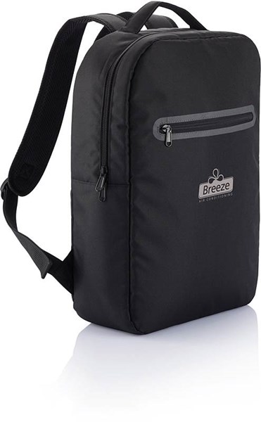 Obrázky: Černý batoh na notebook z polyesteru 10 L, Obrázek 4