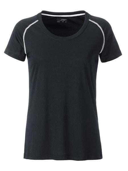 Obrázky: Dámské funkční tričko SPORT 130, černá/bílá XL, Obrázek 2