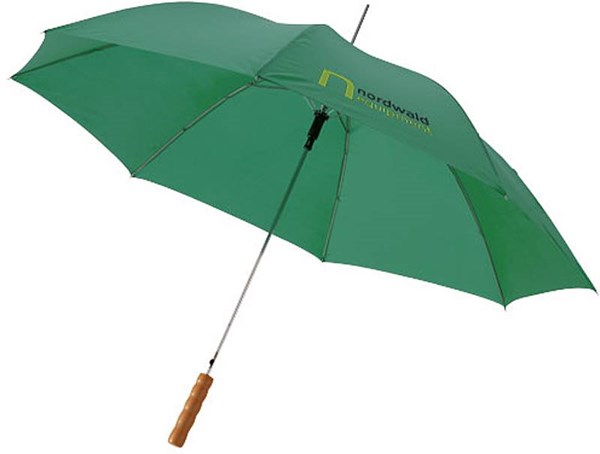 Obrázky: Zelený automatický deštník, tvarovaná rukojeť, Obrázek 3