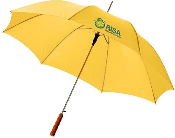 Obrázky: Žlutý automatický deštník, tvarovaná rukojeť, Obrázek 3