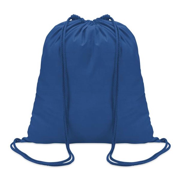 Obrázky: Královsky modrý bavlněný batoh se stahovací šňůrou, Obrázek 2