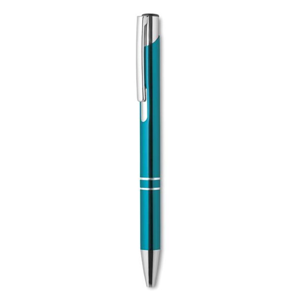 Obrázky: Tyrkysové kuličkové pero s hliníkovým povrchem, MN