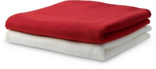 Obrázky: Červená fleecová deka s popruhy, Obrázek 2