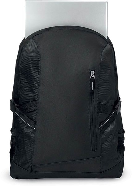 Obrázky: Černý polyesterový batoh na laptop 15