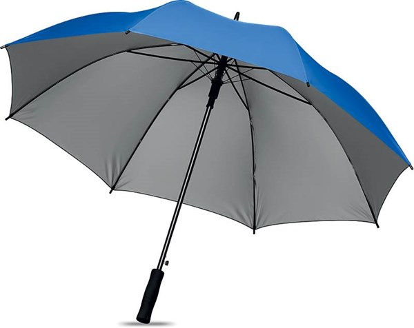 Obrázky: Královsky modro-stříbrný automatický deštník 27"