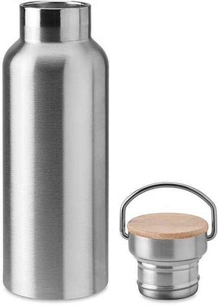 Obrázky: Nerezová stříbrná termoska s kovovým držadlem 0,5l, Obrázek 2