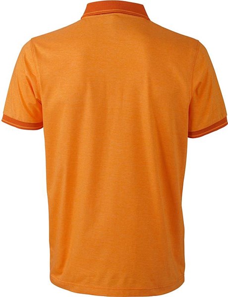 Obrázky: Oranžová polokošile HEATHER MELANGE 170 XXXL, Obrázek 2