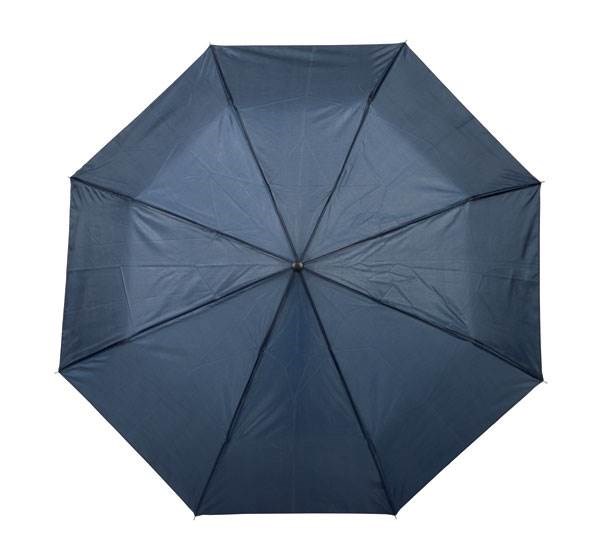 Obrázky: Námořně modrý třídílný skládací deštník, Obrázek 2