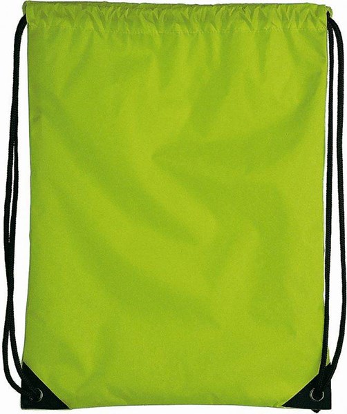 Obrázky: Světle zelený jednoduchý reklamní batoh, Obrázek 2