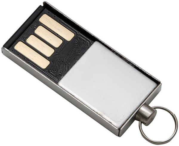 Obrázky: Malý kovový USB flash disk s kroužkem 8GB, Obrázek 2