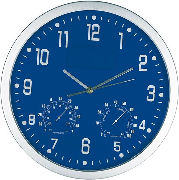 Obrázky: Modré hodiny s odnímatelnou reklamní plochou, Obrázek 2