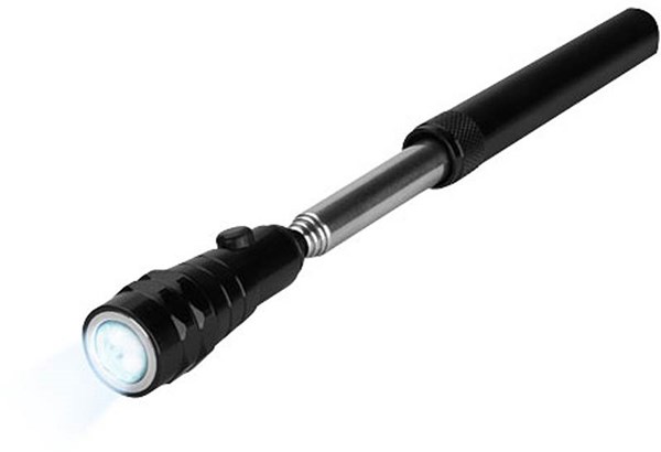 Obrázky: Černá teleskopická LED svítilna s magnetem, Obrázek 4