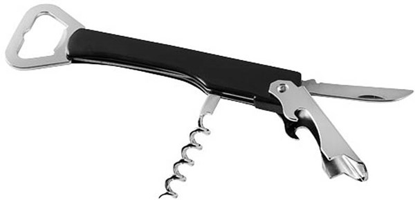 Obrázky: Černý číšnický nůž s nerezovými díly, Obrázek 2