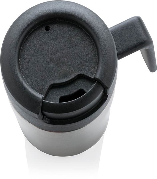 Obrázky: Stříbrný hrnek 160 ml na kávu TO GO s víčkem+ ucho, Obrázek 5