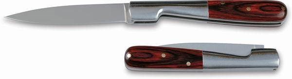 Obrázky: Zavírací nůž s kombinovanou střenkou dřevo/kov, Obrázek 2