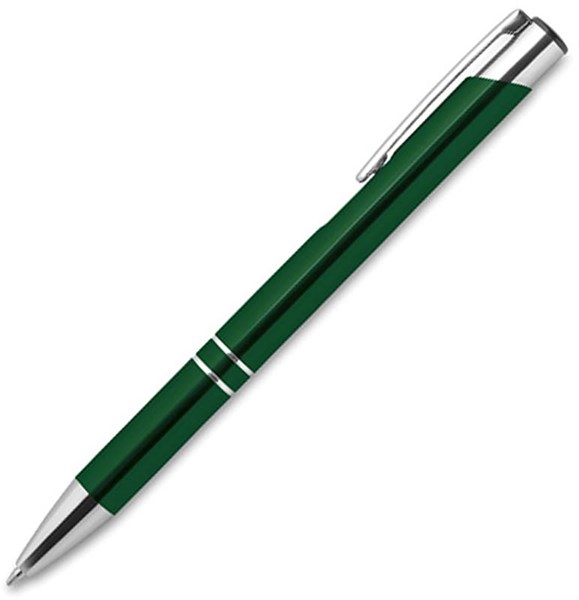 Obrázky: Zelené kuličkové pero s hliníkovým povrchem, MN
