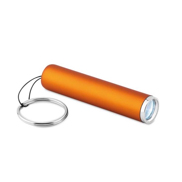 Obrázky: Oranžová plastová LED svítilna se svítícím logem, Obrázek 3
