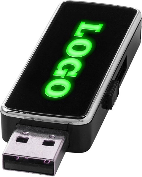 Obrázky: USB flash disk s podsvíceným zeleným logem 2G