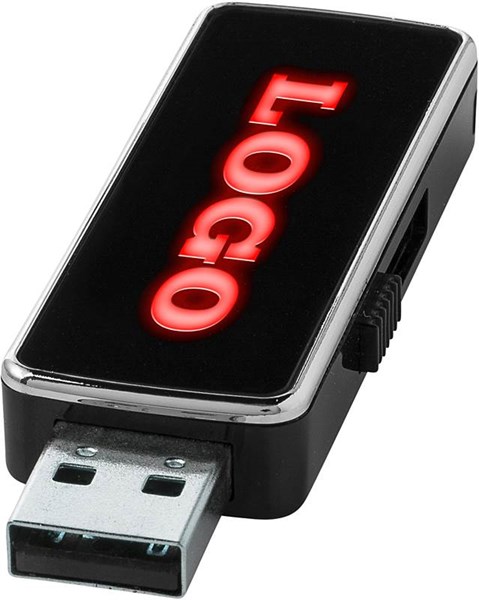Obrázky: USB flash disk s podsvíceným červeným logem 4G