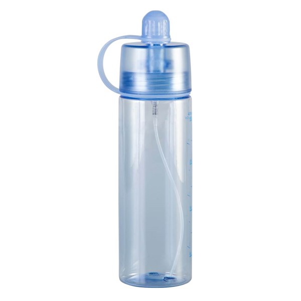 Obrázky: Modrá plastová láhev s rozstřikovačem, 400ml, Obrázek 8