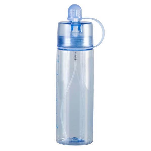 Obrázky: Modrá plastová láhev s rozstřikovačem, 400ml, Obrázek 9