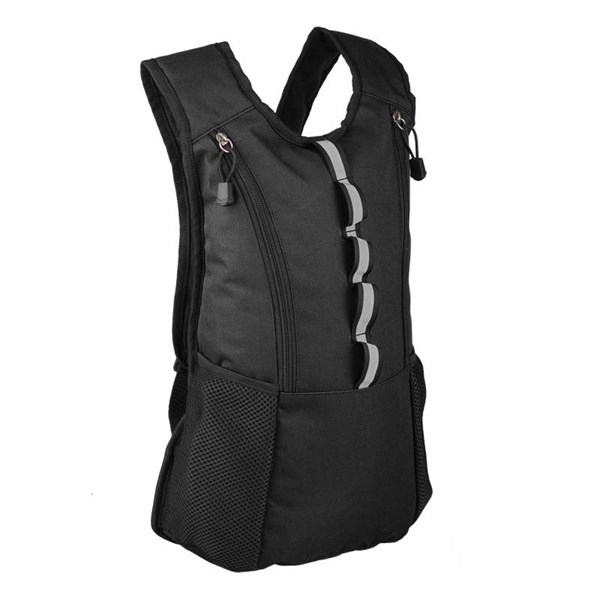 Obrázky: Černý sportovní batoh s reflexním pásem, Obrázek 2