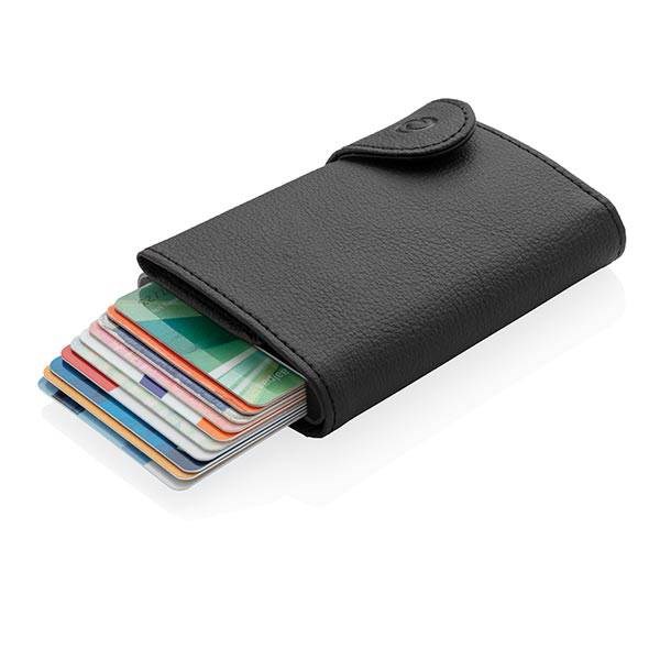 Obrázky: Černé XL RFID pouzdro C-Secure na karty a bankovky