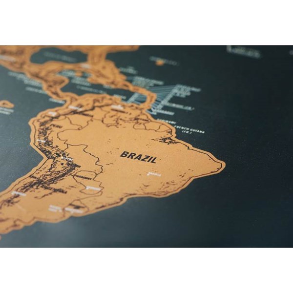 Obrázky: Stírací mapa světa 42x30cm v kartonové tubě, Obrázek 7