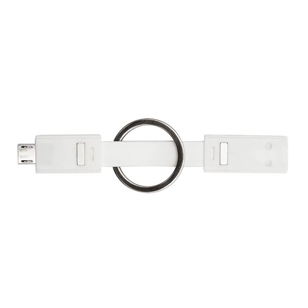 Obrázky: Bílý přívěsek s USB/micro USB přenos dat, Obrázek 2
