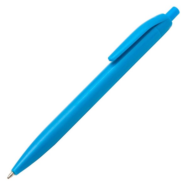 Obrázky: Světle modré plastové kuličkové pero