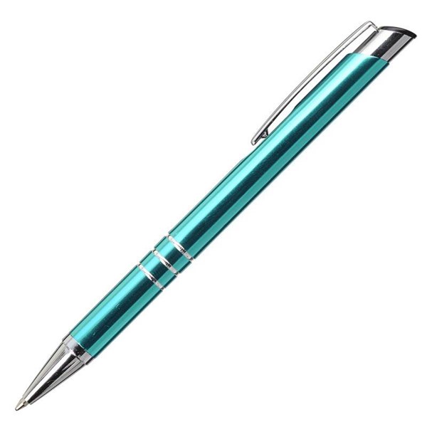 Obrázky: Sv. modré hliníkové pero se třemi stříbr. proužky, Obrázek 2