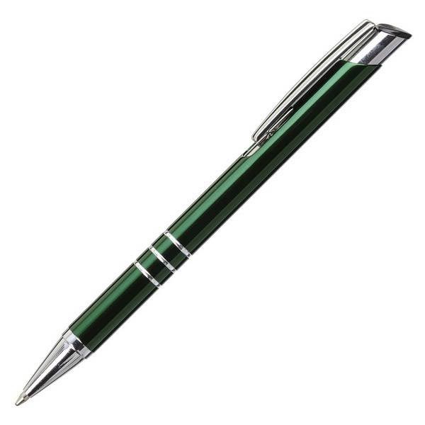 Obrázky: Tmav.zelené hliníkové pero se třemi stříbr. proužky, Obrázek 2