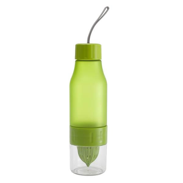 Obrázky: Zelená plast.sportovní lahev 600 ml s odšťavňovačem, Obrázek 4