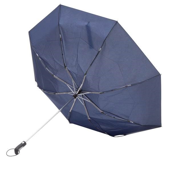 Obrázky: Modrý skládací deštník odolný proti větru, Obrázek 2