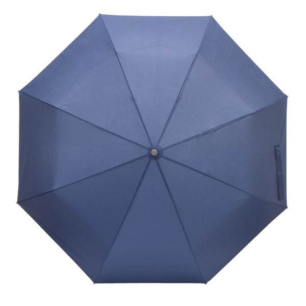 Obrázky: Modrý skládací deštník odolný proti větru, Obrázek 5