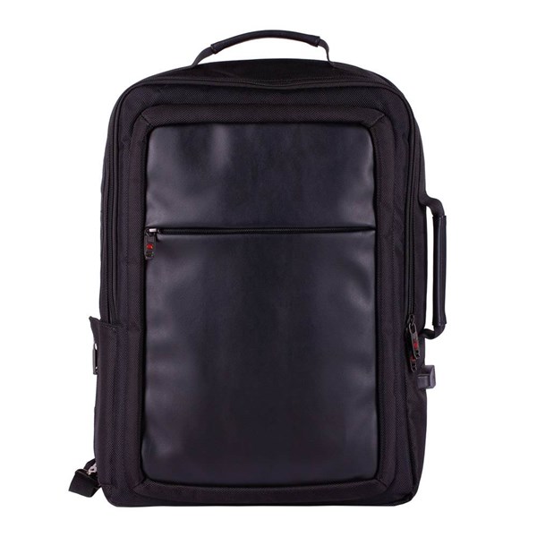 Obrázky: Černý multifunkční batoh/ aktovka na laptop, 17 L, Obrázek 6