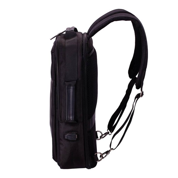 Obrázky: Černý multifunkční batoh/ aktovka na laptop, 17 L, Obrázek 9