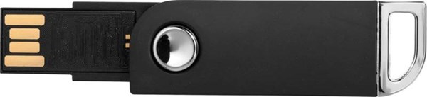 Obrázky: Černý otočný USB flash disk s úchytem na klíče, 4GB, Obrázek 7