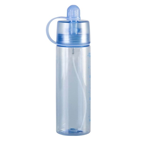 Obrázky: Modrá plastová láhev s rozstřikovačem, 400ml, Obrázek 4