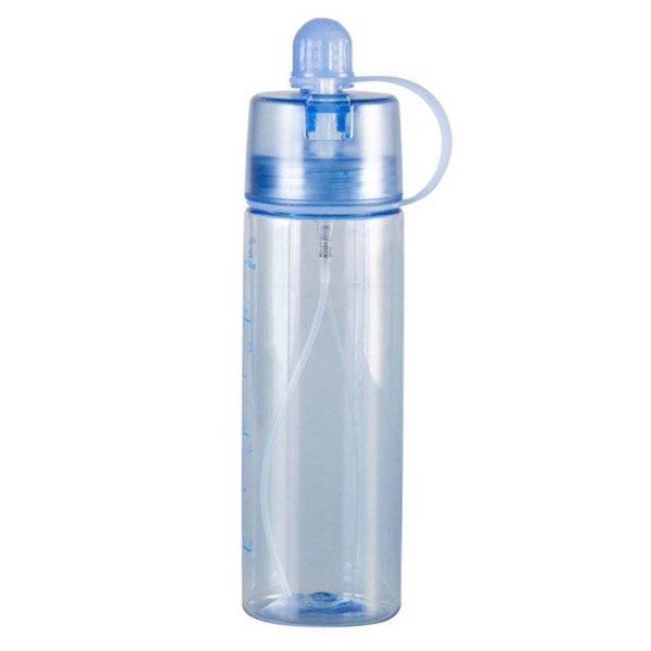 Obrázky: Modrá plastová láhev s rozstřikovačem, 400ml, Obrázek 5