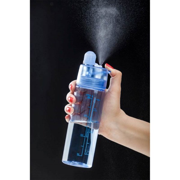 Obrázky: Modrá plastová láhev s rozstřikovačem, 400ml, Obrázek 6