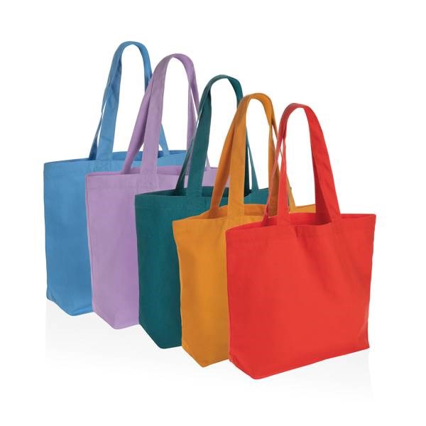 Obrázky: Fialová nákupní taška s vnitřní kapsou z recykl. BA, Obrázek 5
