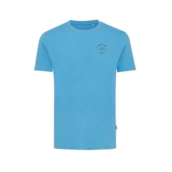 Obrázky: Unisex tričko Bryce, rec.bavlna, modré XXXL, Obrázek 3