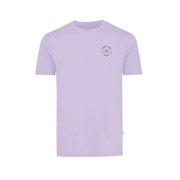 Obrázky: Unisex tričko Bryce, rec.bavlna, fialové M, Obrázek 3
