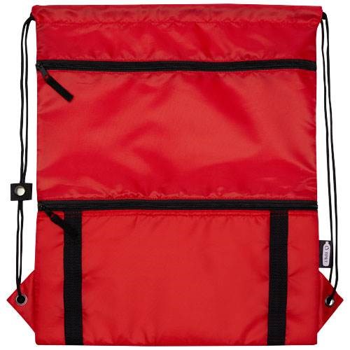 Obrázky: Recyklovaný červený skládací batoh s přední kapsou, Obrázek 10