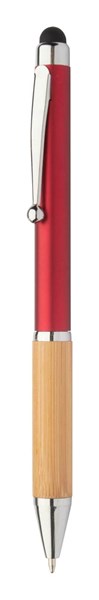 Obrázky: Červené kulič. pero ELIS, stylus a bambus. úchop
